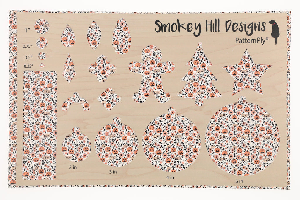 PatternPly® Full Coverage White Pumpkin Floral product photo 3