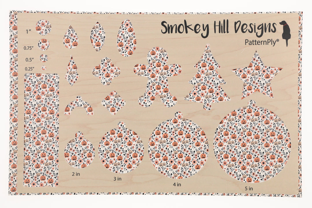 PatternPly® Full Coverage White Pumpkin Floral