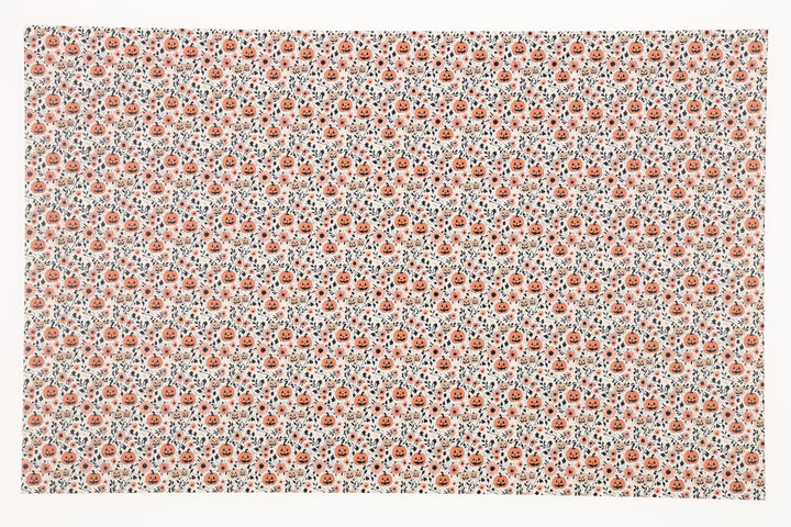 PatternPly® Full Coverage White Pumpkin Floral