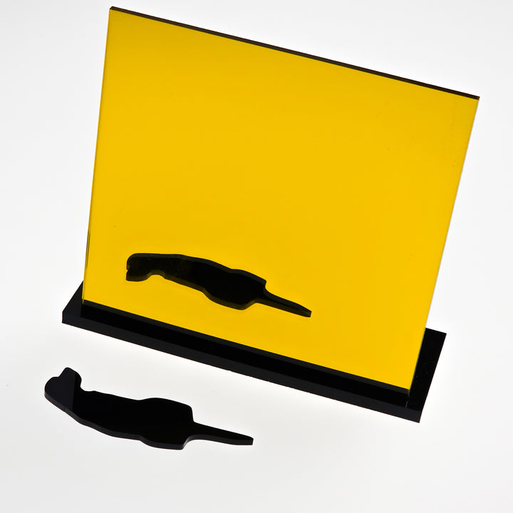 1/8" Yellow Mirrored Acrylic (per sheet)