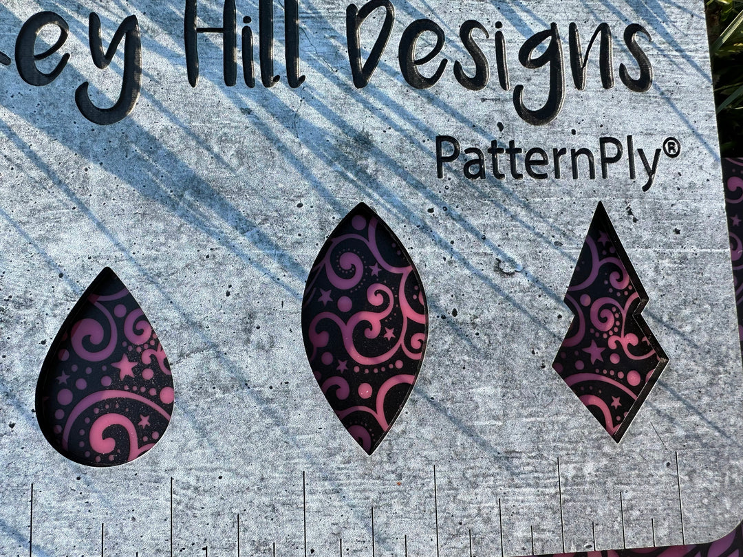 PatternPly® Scattered Christmas Scrolls BLACK