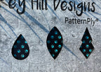 PatternPly® Scattered Pawprints BLACK product photo 4