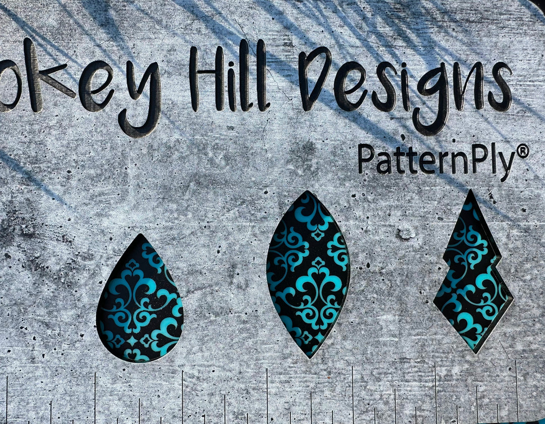 PatternPly® Scattered Damask BLACK