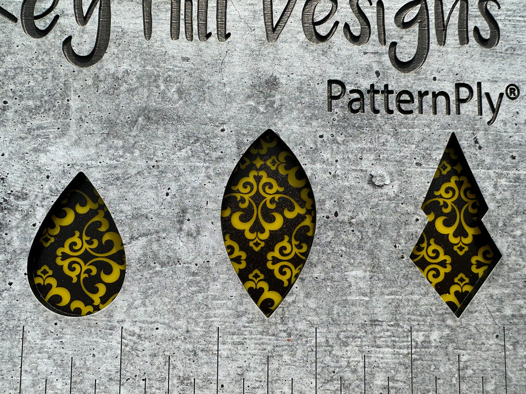 PatternPly® Scattered Damask BLACK