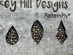 PatternPly® Scattered Micro Shamrocks BLACK product photo 5