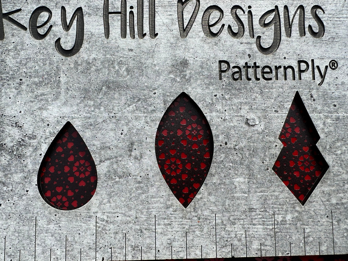 PatternPly® Scattered Heart Circles BLACK product photo 5