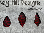 PatternPly® Scattered Micro Shamrocks BLACK product photo 6