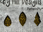 PatternPly® Scattered Micro Shamrocks BLACK product photo 7
