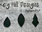PatternPly® Scattered Micro Shamrocks BLACK product photo 10