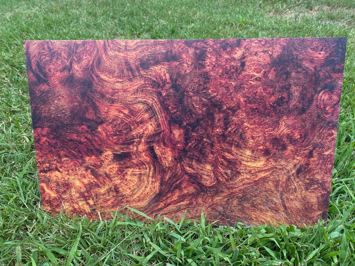 PatternPly® Full Coverage Burl sheet showing the pattern