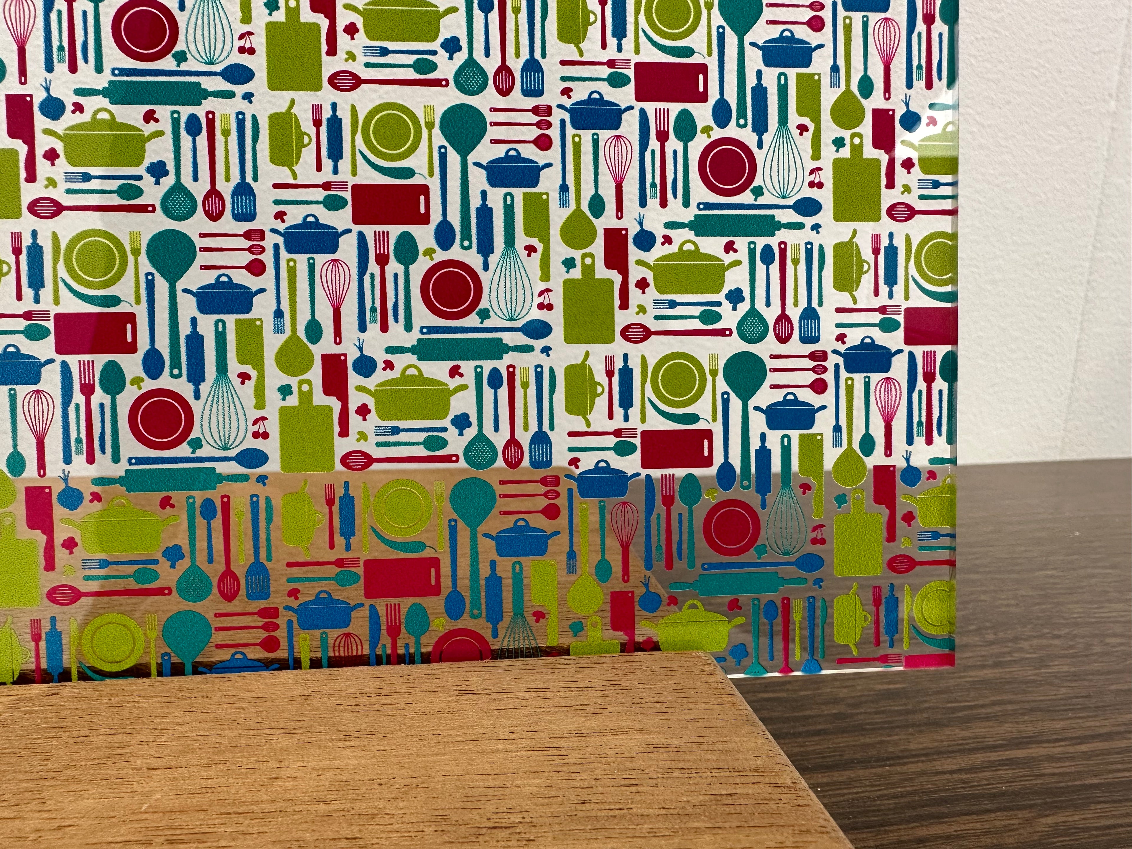 PatternPly® Scattered Cooking Utensil Duo sheet showing the pattern