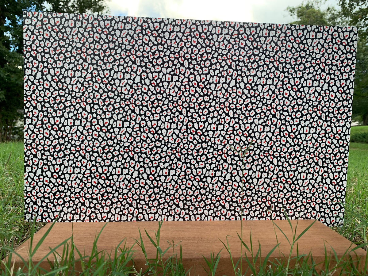 PatternPly® Full Coverage Black, White, and Red Leopard product photo 4