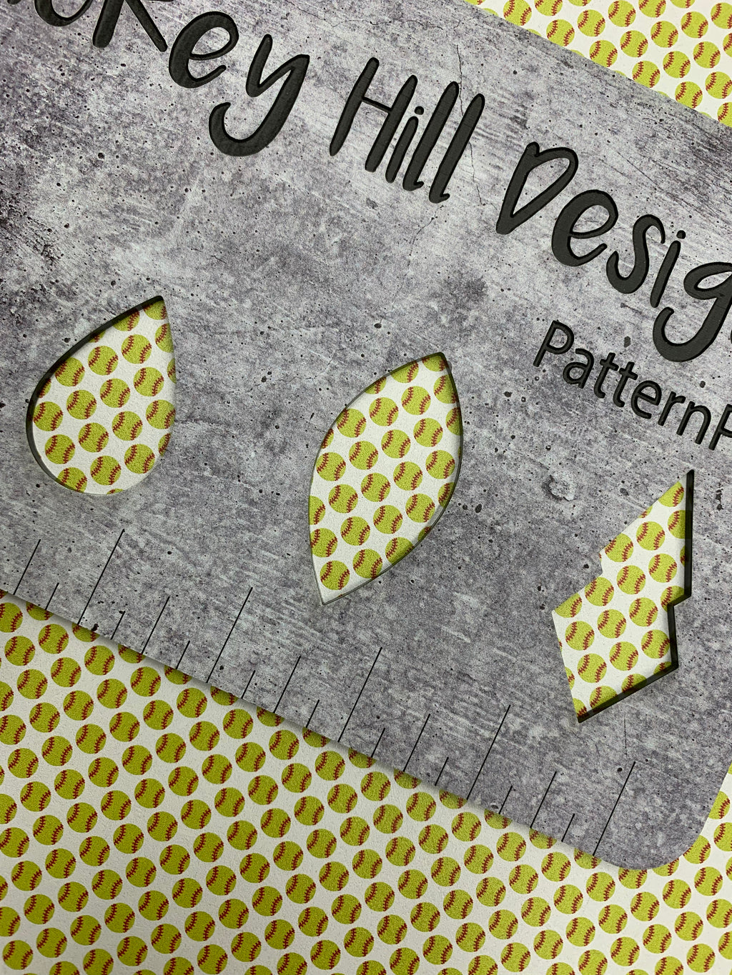 PatternPly® Full Coverage Micro Softballs sheet showing the pattern