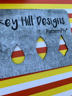 PatternPly® Full Coverage Candy Corn Stripes 1.5” sheet showing the pattern