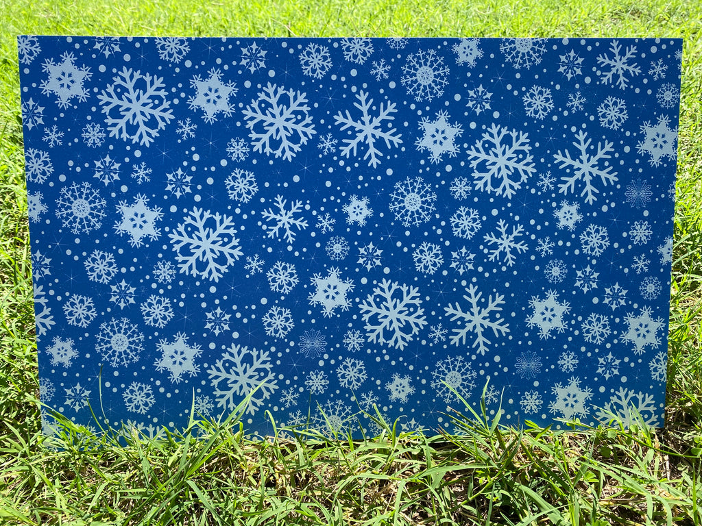 PatternPly® Full Coverage Snowflakes sheet showing the pattern