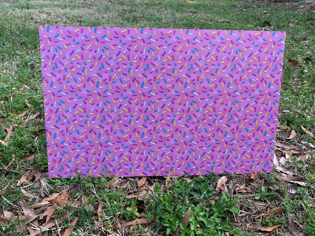 PatternPly® Full Coverage Donut Sprinkles sheet showing the pattern