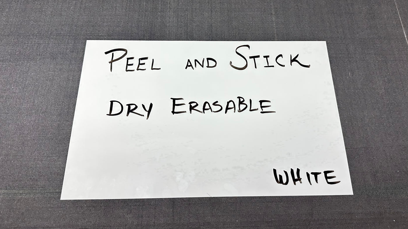 Peel And Stick Flex Material Dry Erase White