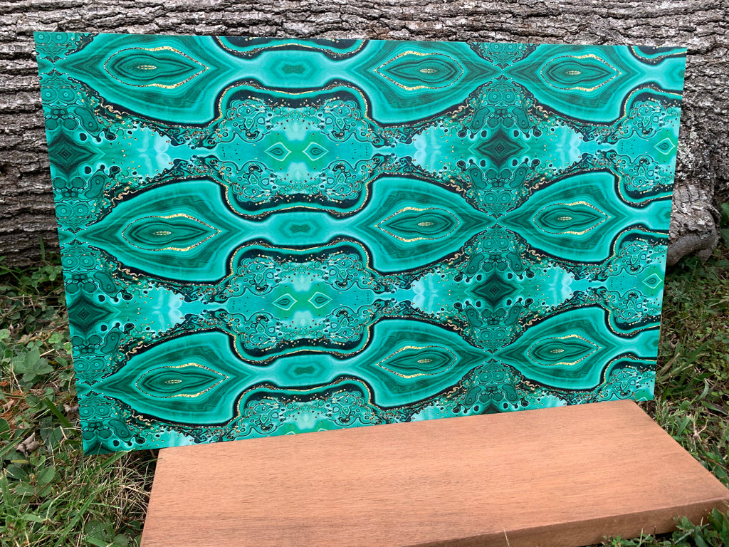PatternPly® Full Coverage Jade Swirl Abstract sheet showing the pattern