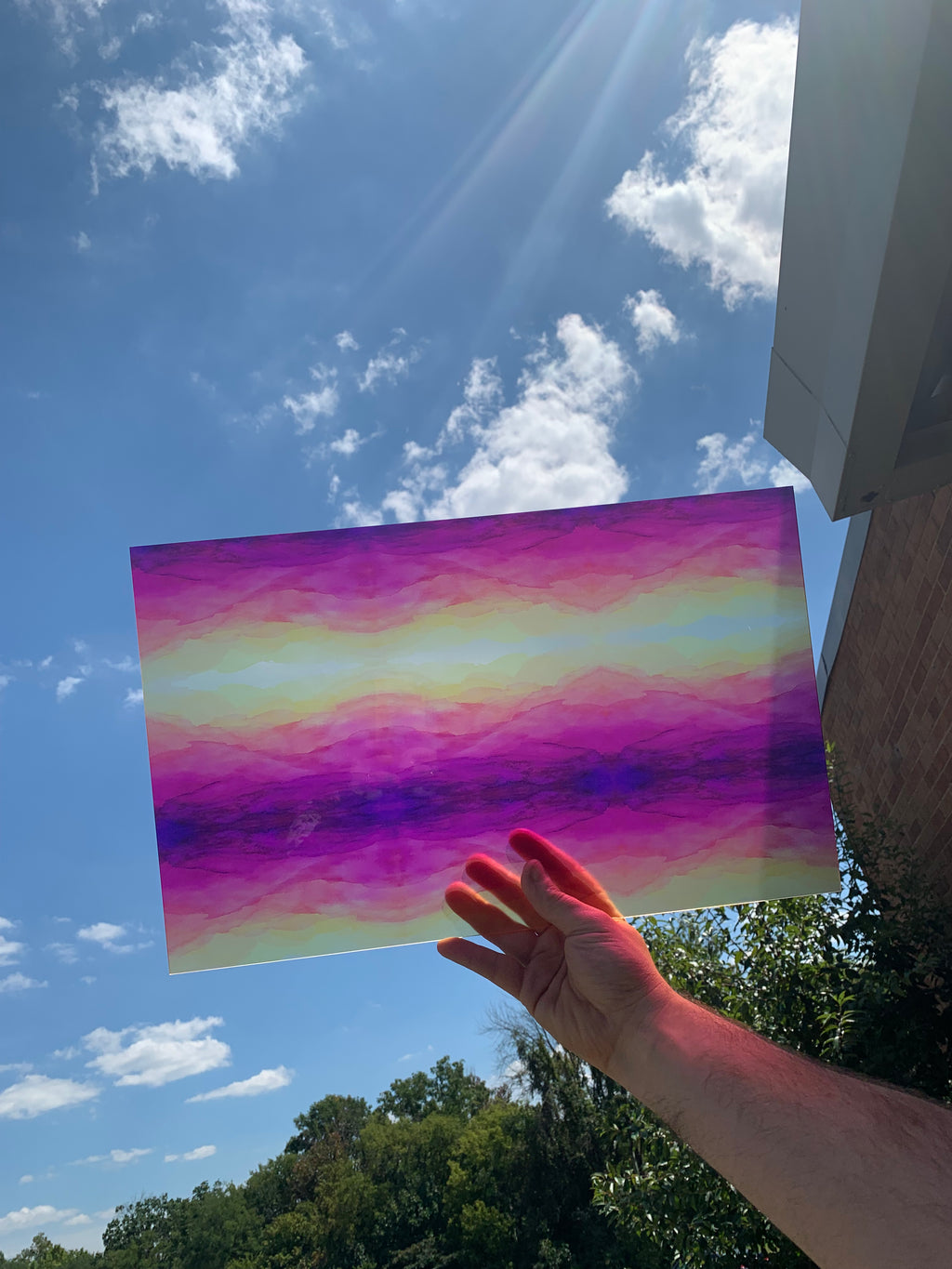 PatternPly® Transparent Abstract Sunrise/Sunset sheet showing the pattern