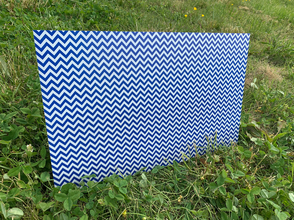 PatternPly® Full Coverage Royal Blue and White Chevron product photo 3