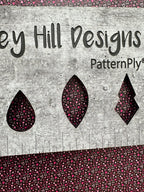 PatternPly® Full Coverage Micro Pink Hearts with Black Background product photo 2