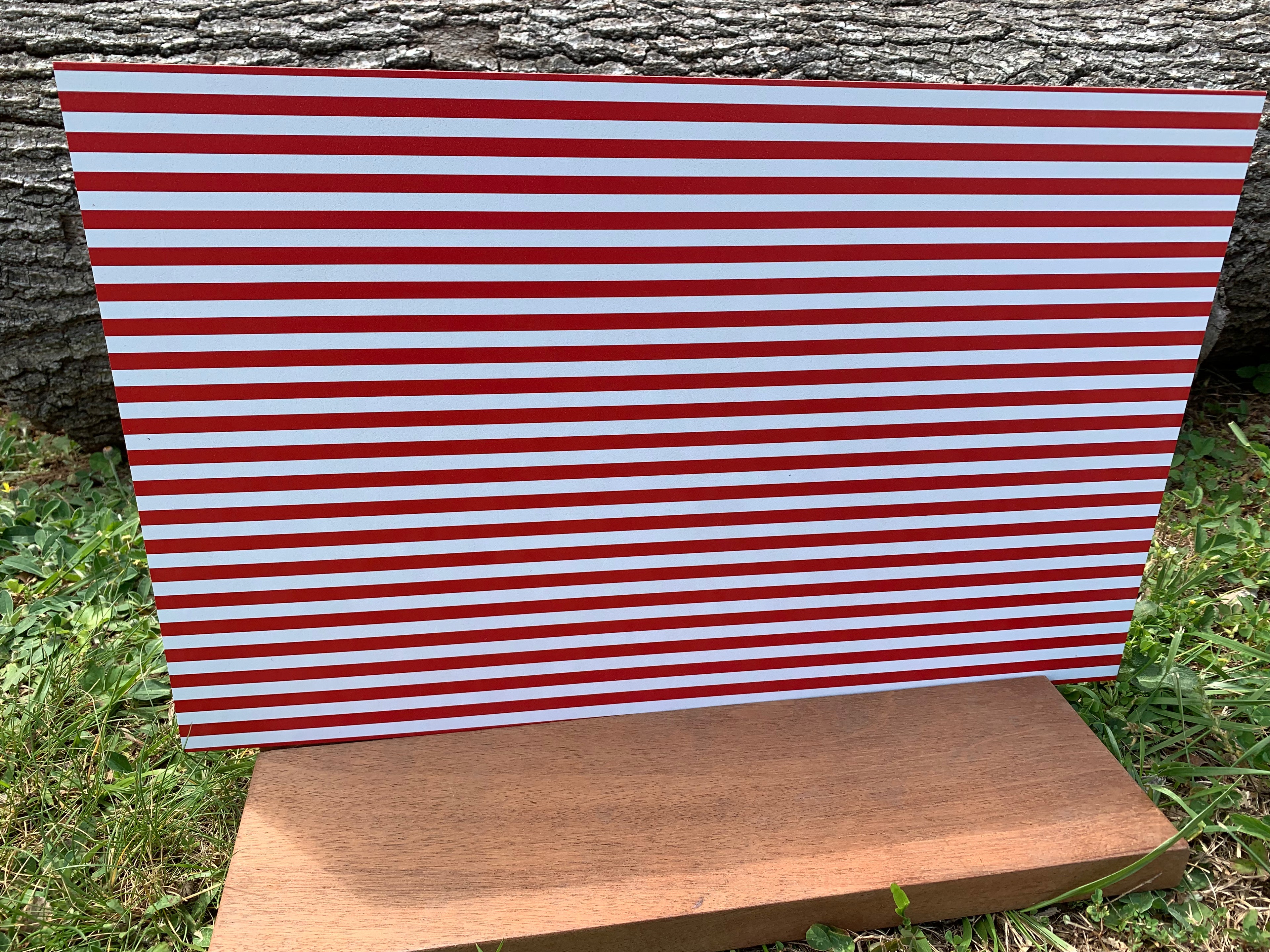 PatternPly® Full Coverage US Flag Stripes Only- Regular Size sheet showing the pattern