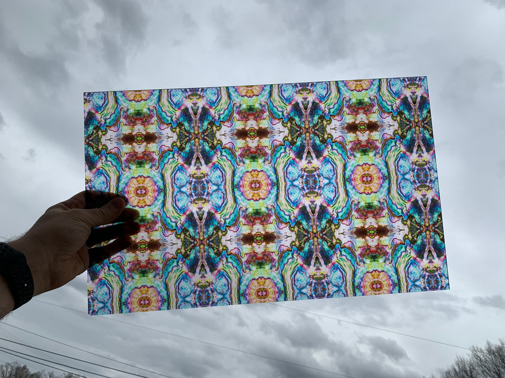 PatternPly® Transparent Micro Abalone sheet showing the pattern
