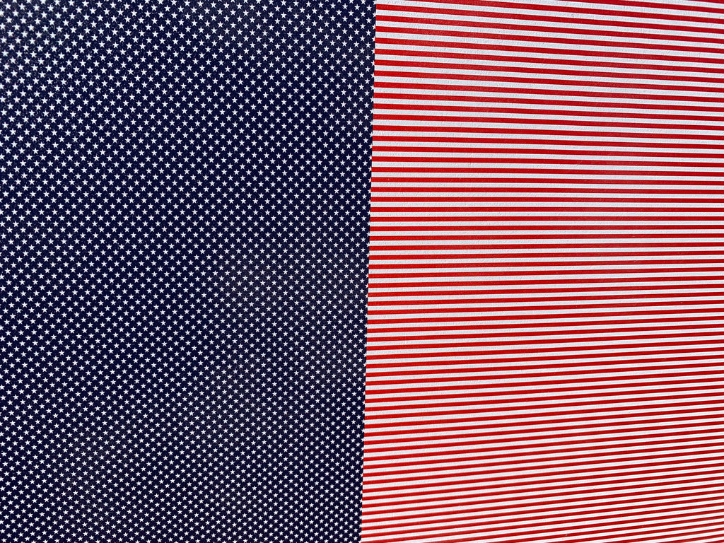 PatternPly® Full Coverage Micro US Flag sheet showing the pattern
