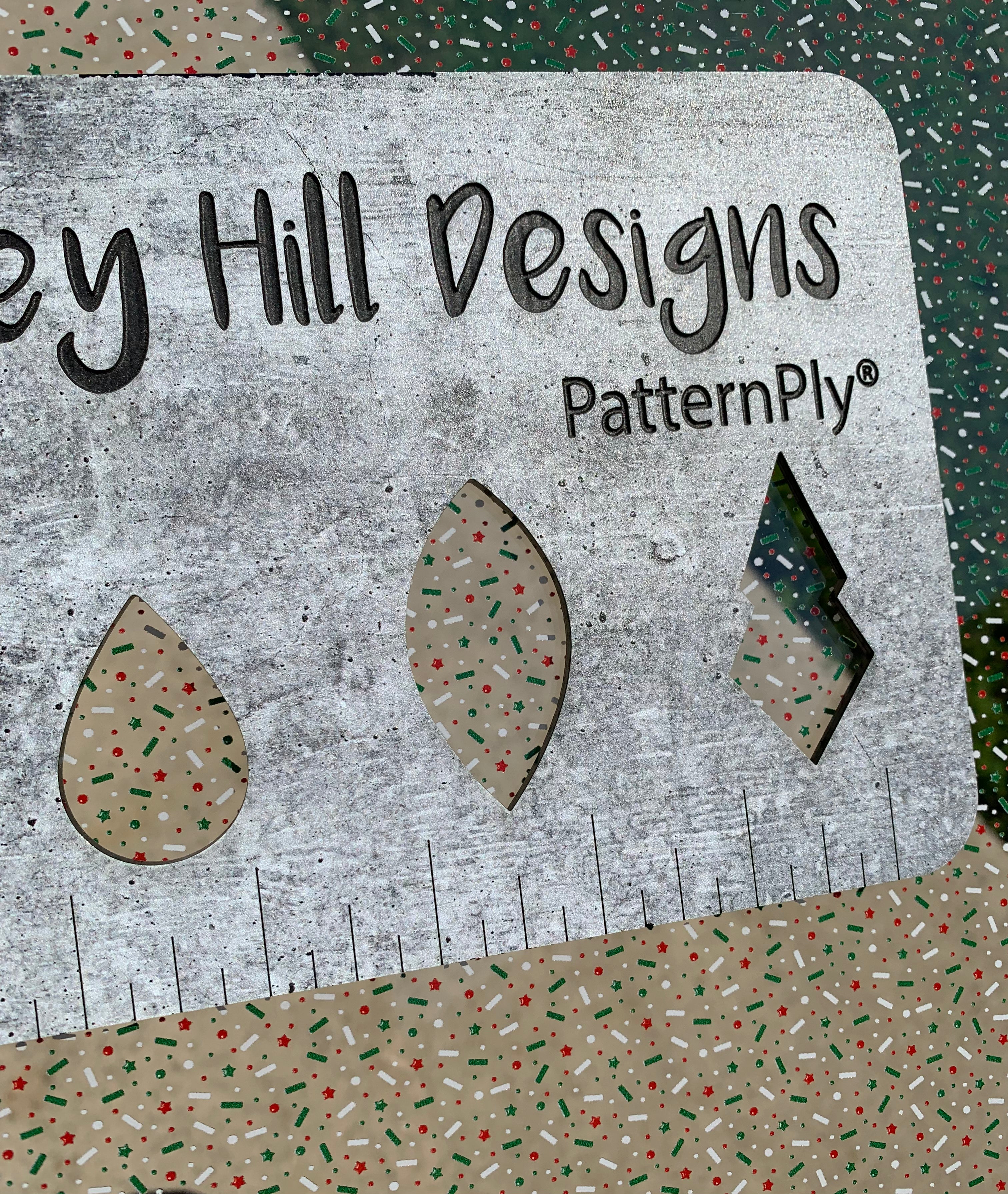 PatternPly® Scattered Christmas Sprinkles sheet showing the pattern