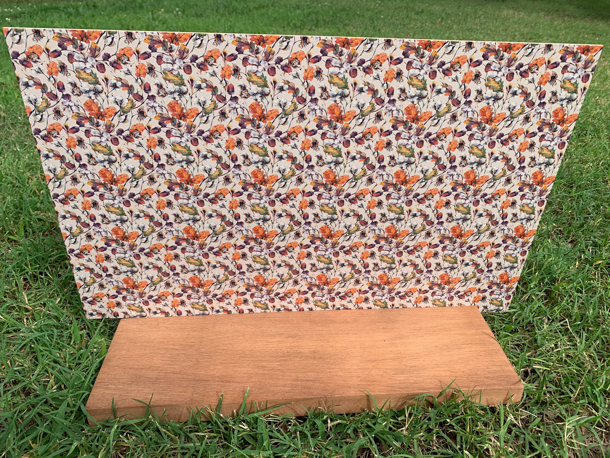 PatternPly® Full Coverage Acorns and Cotton sheet showing the pattern