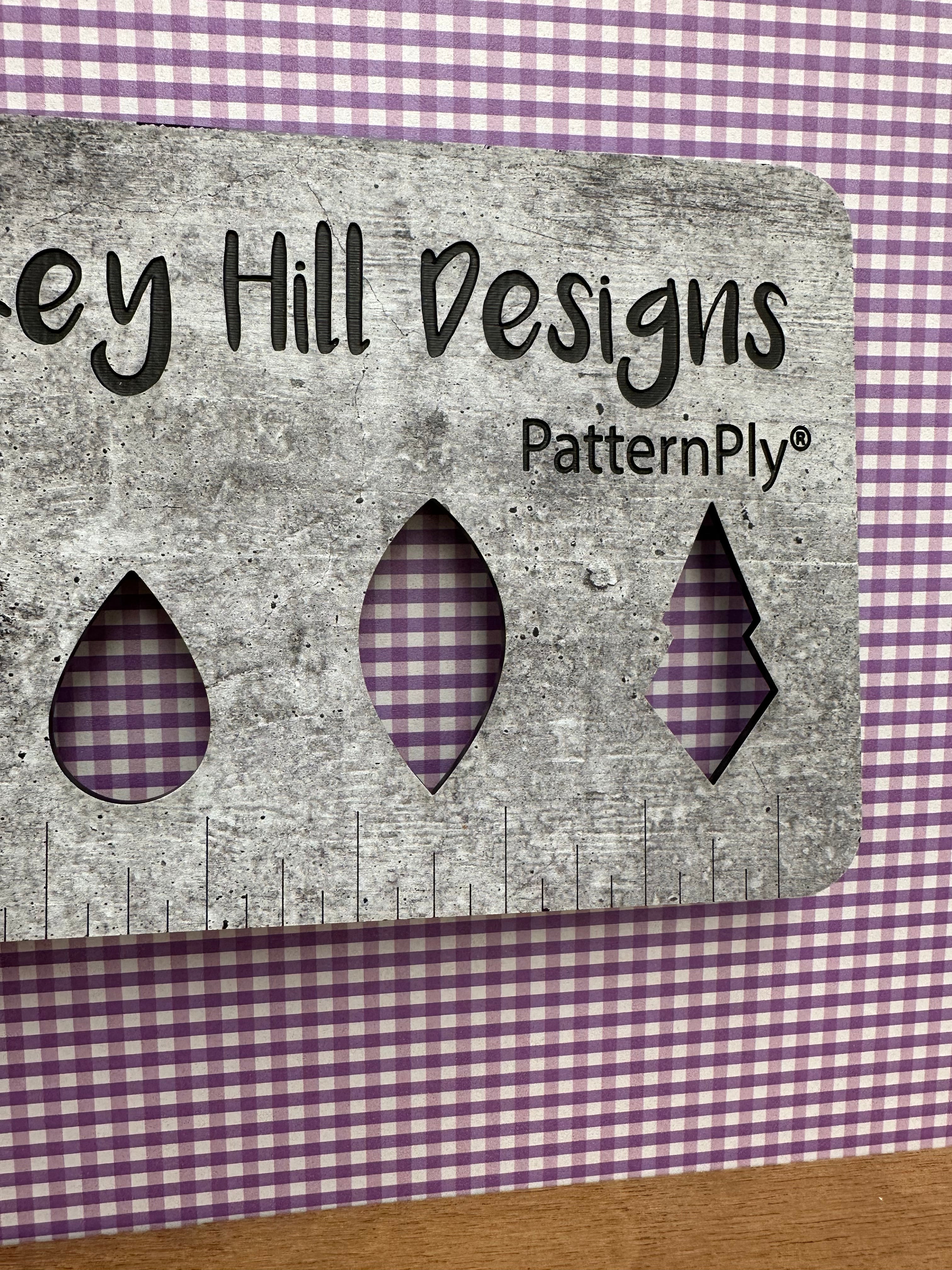 PatternPly® Full Coverage Micro Purple Gingham sheet showing the pattern