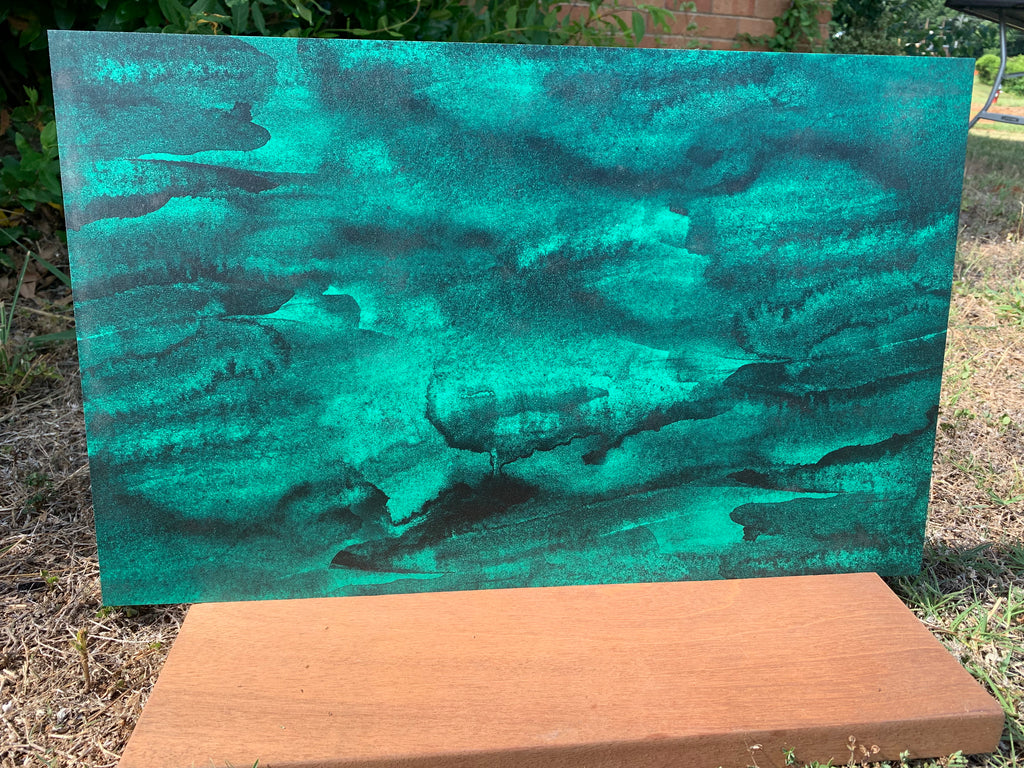 PatternPly® Full Coverage Dark Green Storm sheet showing the pattern