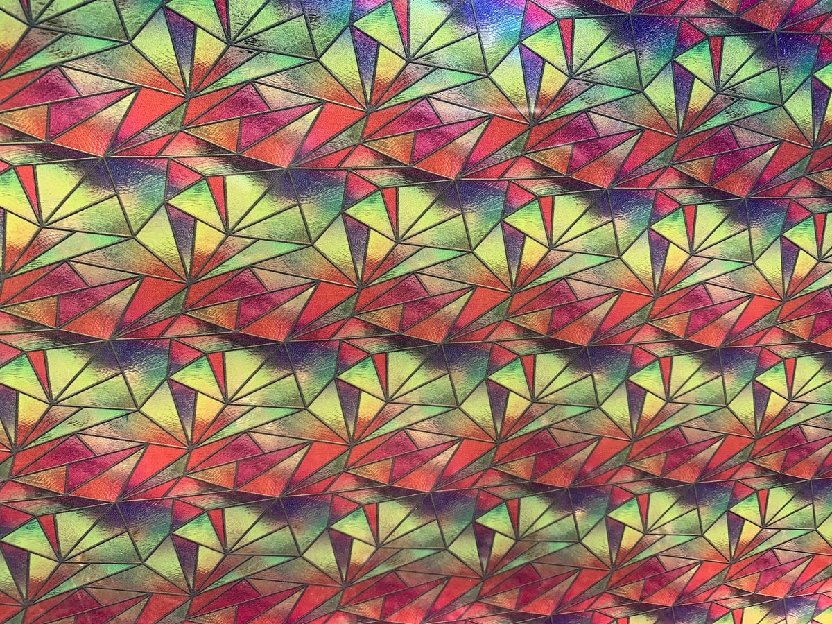 PatternPly® Transparent Triangular Stained Glass product photo 3