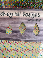 PatternPly® Scattered Micro Childhood Cereals sheet showing the pattern