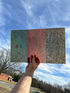 PatternPly® Transparent Assorted Tooled Leather sheet showing the pattern