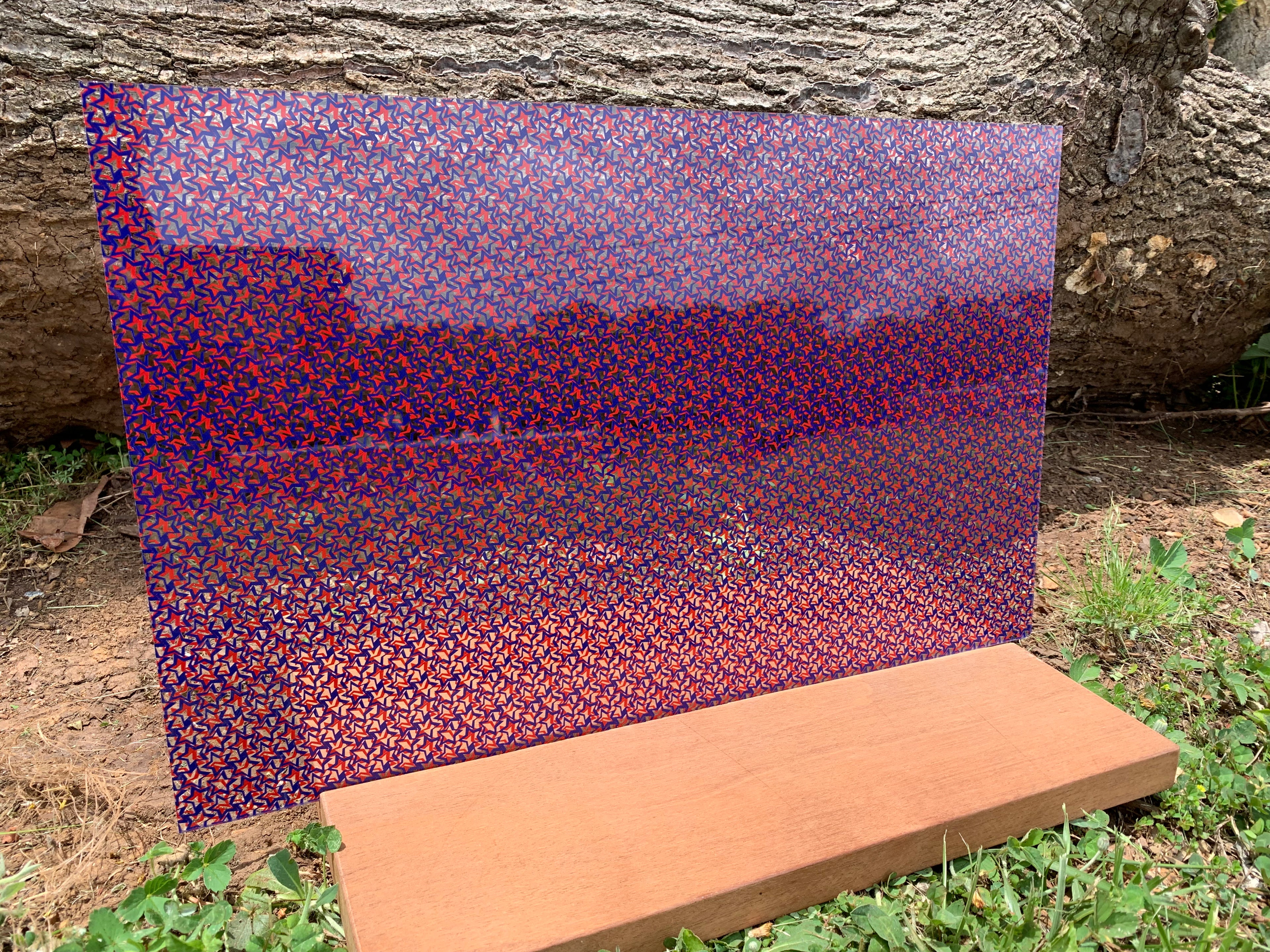 PatternPly® Scattered Red and Blue Overlapping Stars product photo 2