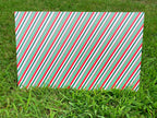 PatternPly® Full Coverage Green, Red, and White Candy Cane sheet showing the pattern