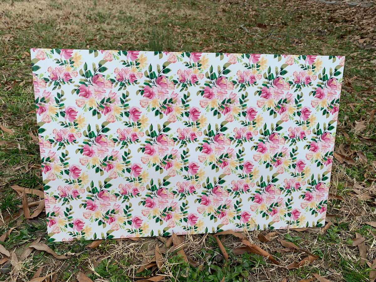 PatternPly® Full Coverage Wedding Floral sheet showing the pattern