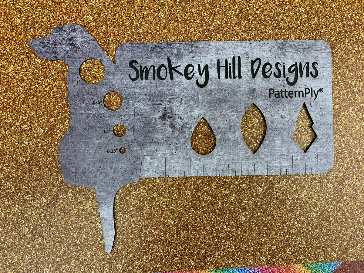 PatternPly® Full Coverage Gold Glitter* sheet showing the pattern
