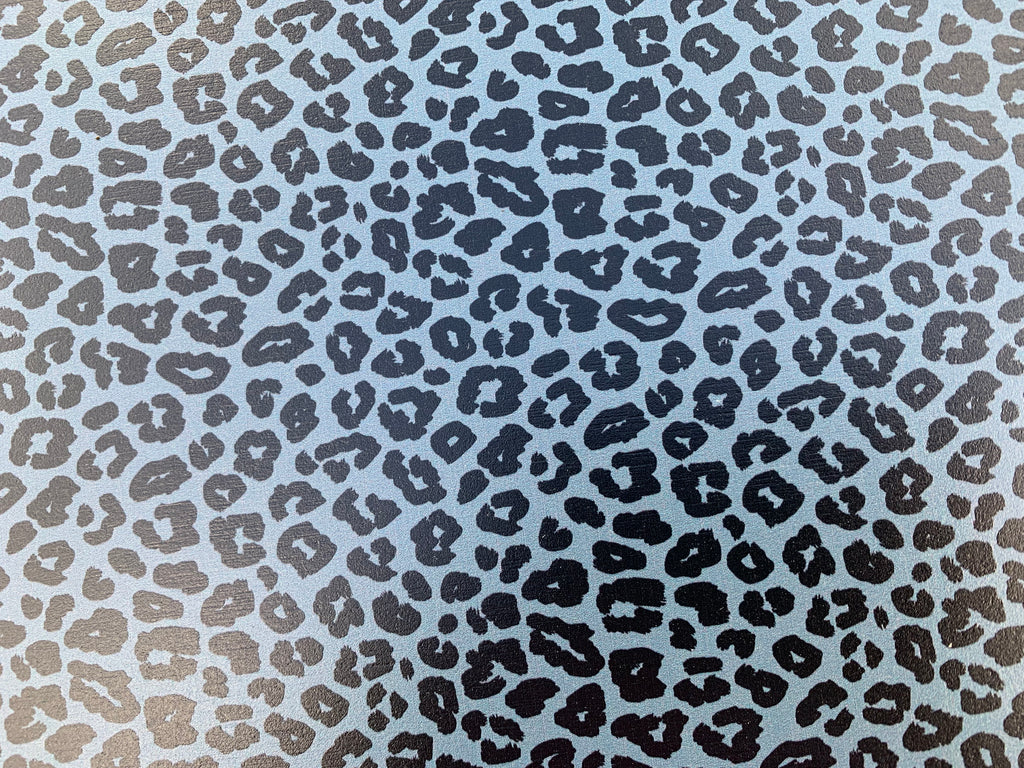 PatternPly® Full Coverage Gray and Black Leopard sheet showing the pattern
