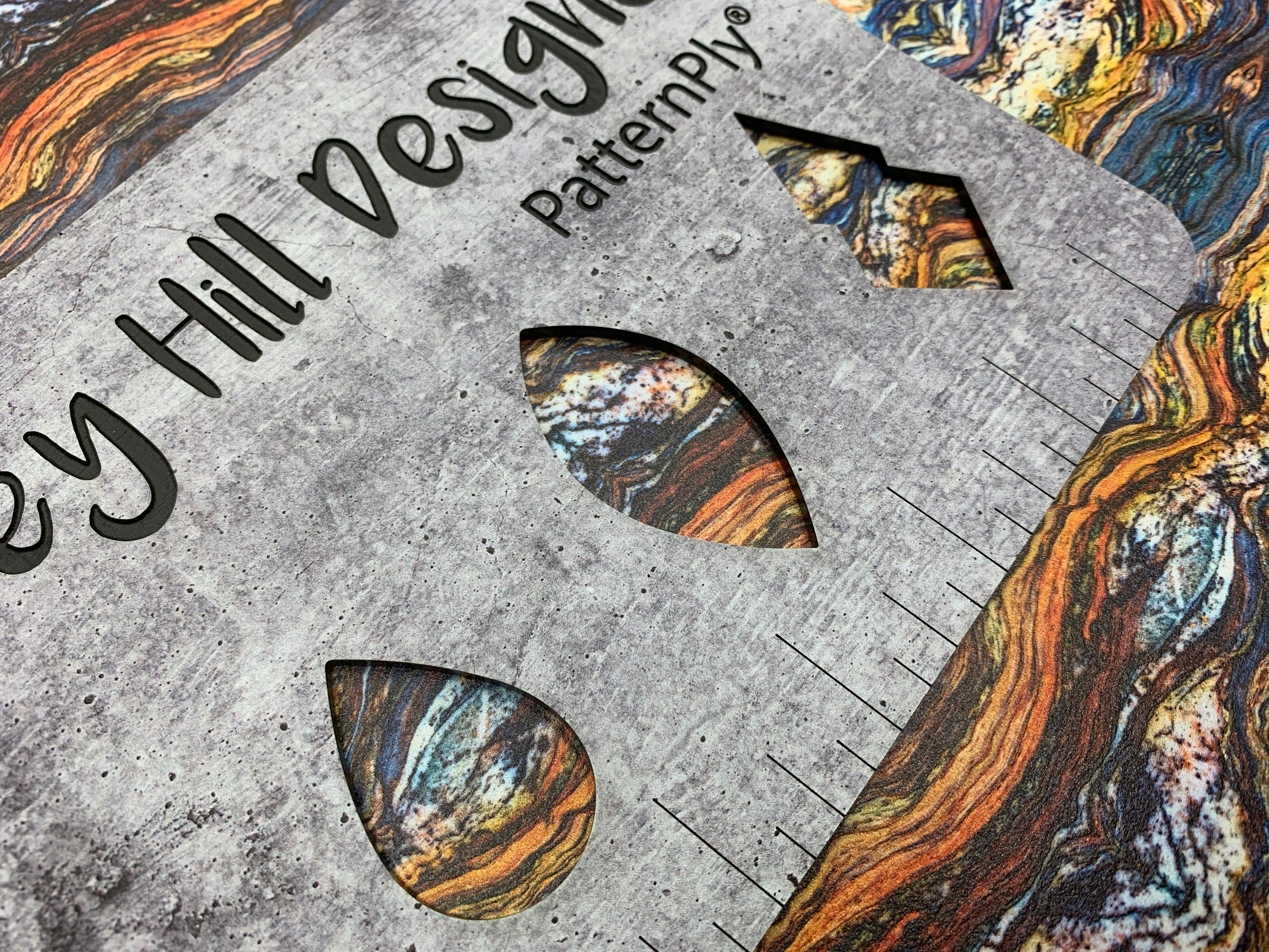 PatternPly® Full Coverage Micro Granite Layers sheet showing the pattern