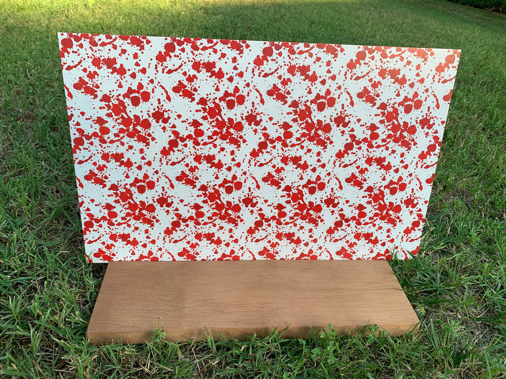 PatternPly® Full Coverage Blood Splatter sheet showing the pattern