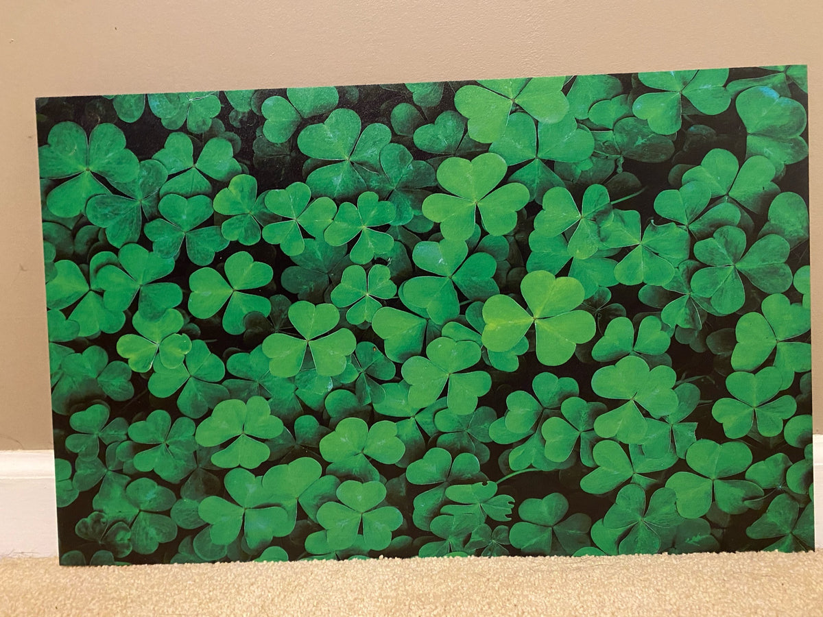 PatternPly® Full Coverage Shamrocks sheet showing the pattern
