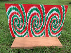 PatternPly® Full Coverage Mini Christmas Tie Dye sheet showing the pattern
