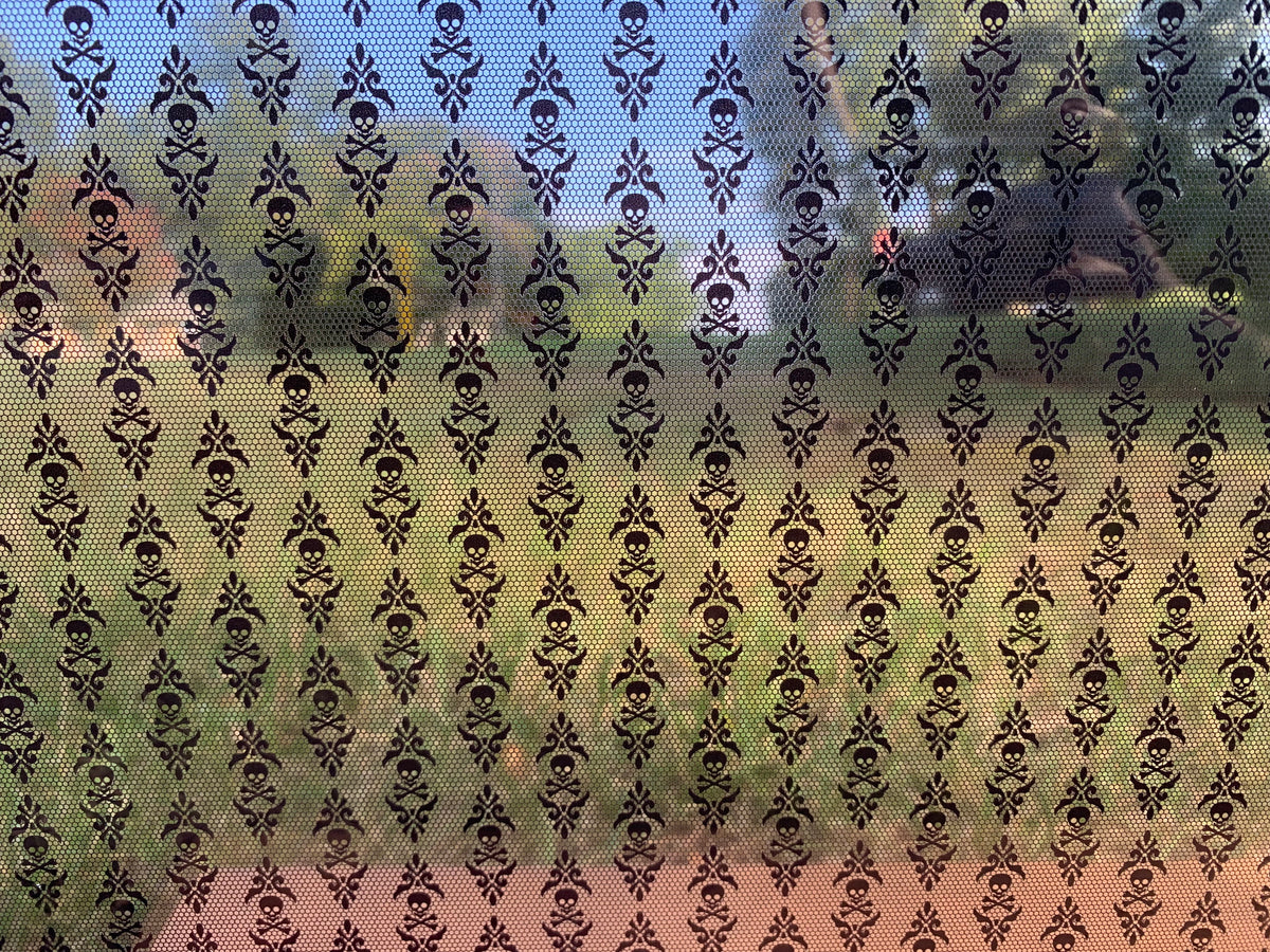 PatternPly® Scattered Skull Damask Lace product photo 2