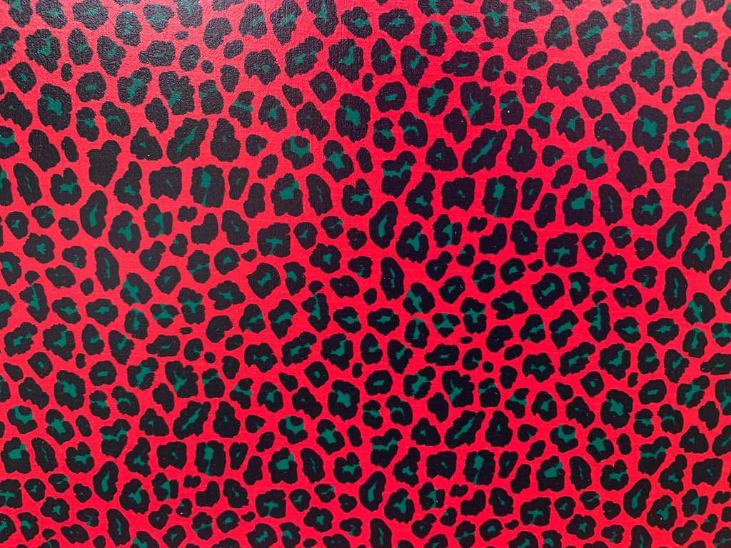 PatternPly® Full Coverage Red, Black, and Green Leopard product photo 3