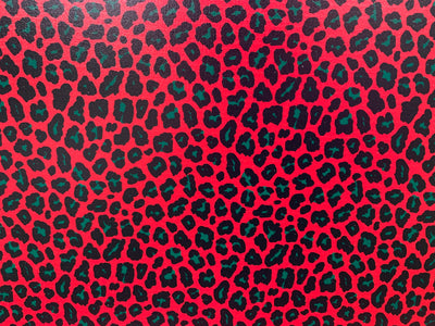 PatternPly® Red, Black, and Green Leopard