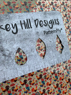 PatternPly® Scattered Roosters and Flowers sheet showing the pattern