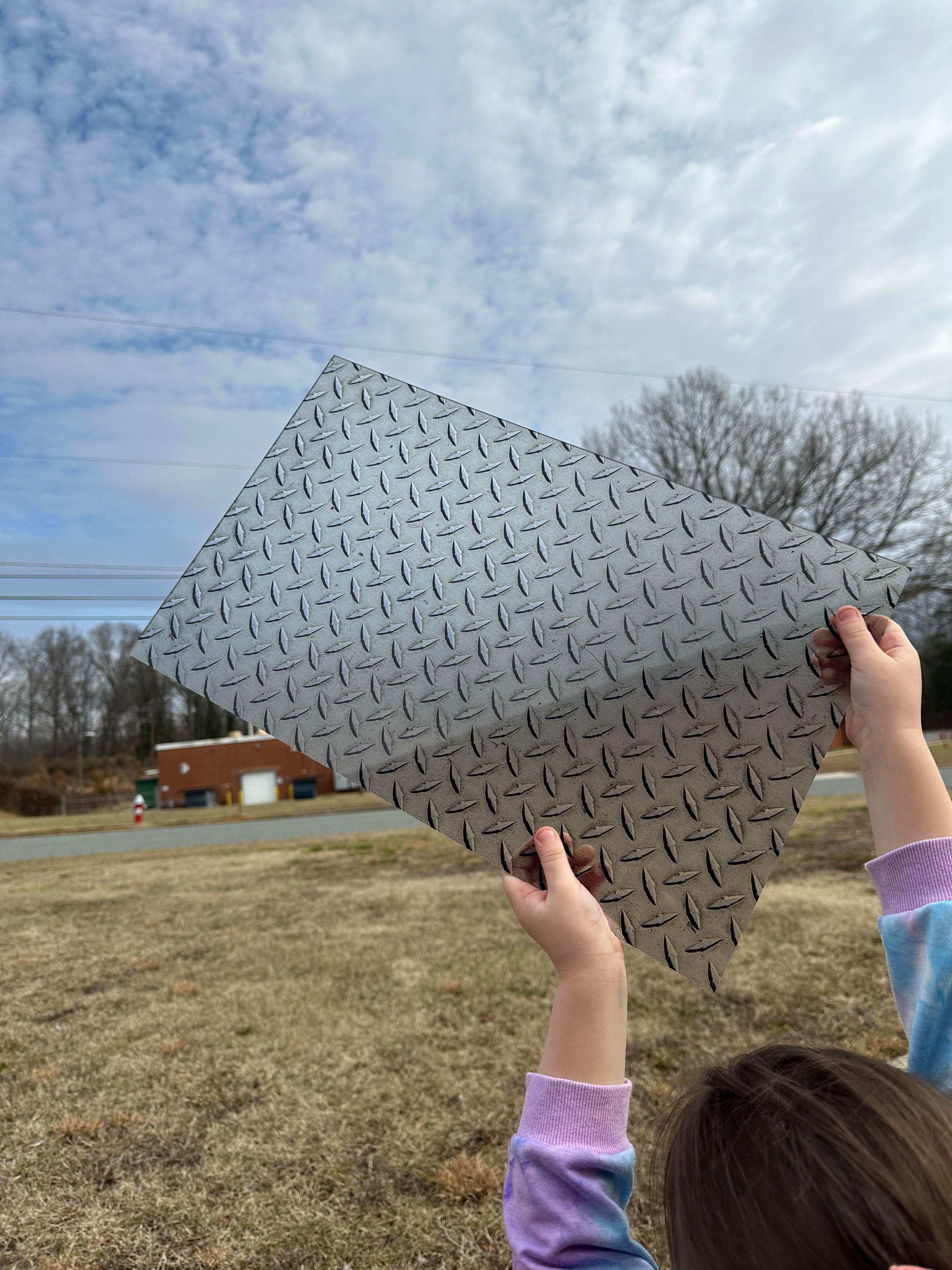 PatternPly® Transparent Diamond Plate sheet showing the pattern