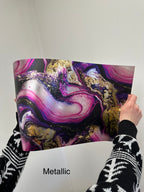 PatternPly® Transparent Pink and Gold Glitter* Paint Swirl product photo 2